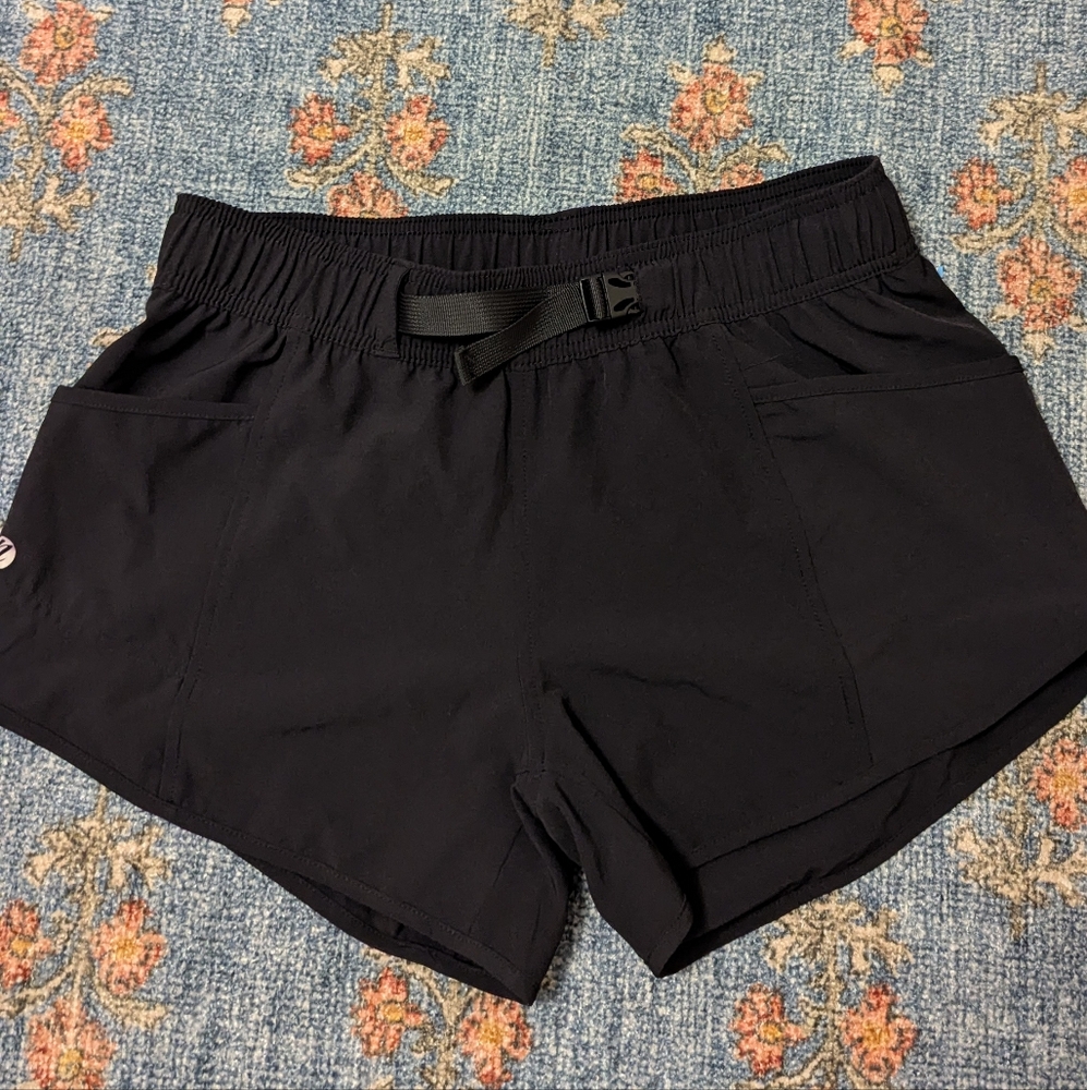 Women's Black Athletic Shorts